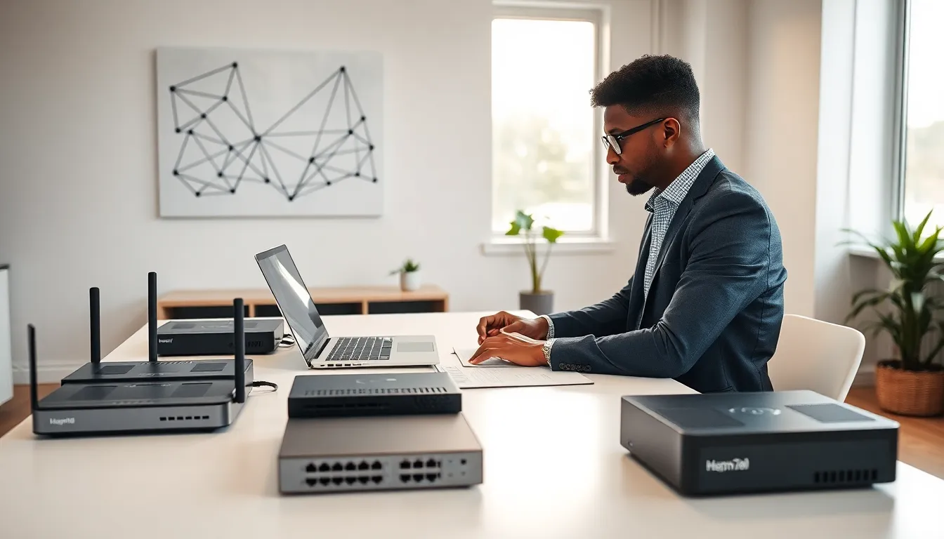 professional working from home in a modern office setting.